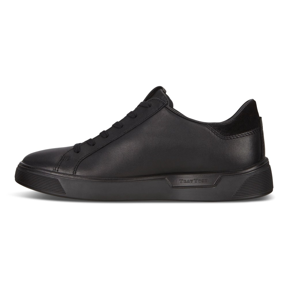 ECCO Mens Sneakers Black - Street Trays - HGP-946081